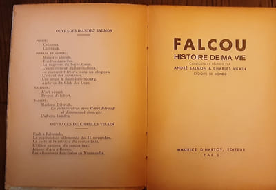 Falcou. Histoire de ma vie, confidences réunies par André Salmon et Charles Vilain. Croquis de Mondo / André Salmon, Raymond Falcou
Hommes extraordinaires 