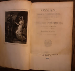 OSSIAN, BARDE DU TROISIÈME SIÈCLE. Poésies galliques en vers français suivi des VEILLEES POETIQUES par Baour-Lormian
OSSIAN 
BAOUR LORMIAN P.M.L.  Pierre Marie François Louis 
