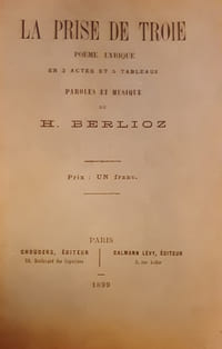 La prise de troie
Poème lyrique