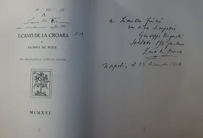 Dediche per Lionello Fiumi.,
PÉZARD ANDRÉ (presentazione di).
Edité par Sommaruga, Verona, 1974