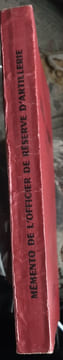 Memento de l’officier de reserve d’artillerie . Collectif