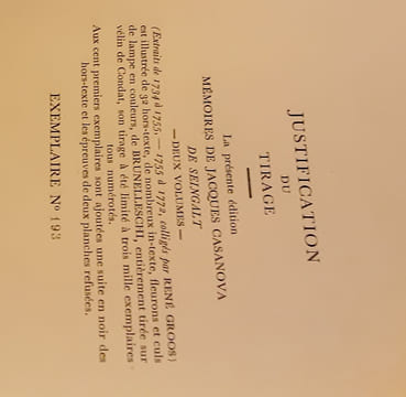 Mémoires de Jacques Casanova - Extraits : 1734-1755 et 1755-1772, colligés par René Groos
Seingalt. René Groos
Casanova de Seingalt