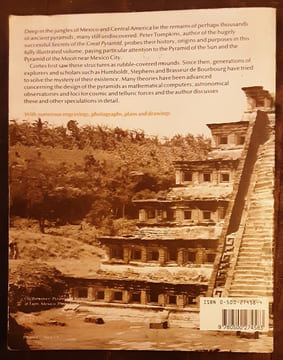 Mysteries of the Mexican Pyramids
Peter Tompkins. Tompkins peter