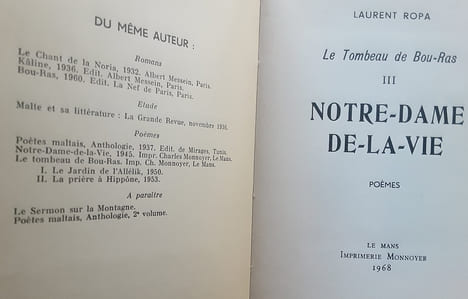 Notre dame de la vie. Ropa laurent