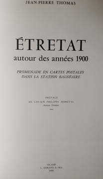 Etretat autour des années 1900. Jean-pierre thomas