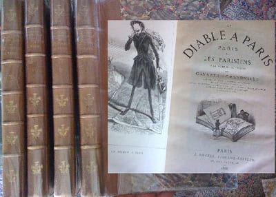 Diable à Paris (le). Paris et les Parisiens à la plume et au crayon par Gavarni - Grandville - Bertall - Cham - Dantan - Clerget - Balzac - Octave Feuillet - Alfred de Musset - George Sand - P.-J. Stahl - E. Sue - Soulié - Gustave Droz - Henry Rochefort - A. Villemot, etc.