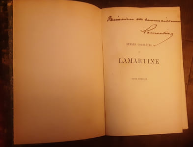 Oeuvres complètes de Lamartine publiées et inédites - Tome premier - Méditations poétiques avec commentaires.
LAMARTINE (Alphonse de).
