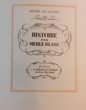 Histoire d’un merle blanc . Musset alfred ( de )