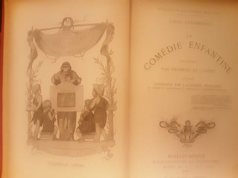 LA COMEDIE ENFANTINE 
VIGNETTES PAR GOBERT ET FROMENT  
De la COLLECTION J. HETZEL.
La comédie enfantine . Louis ratisbonne 