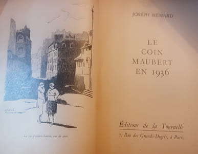 Le coin Maubert en 1936 Joseph Hémard

