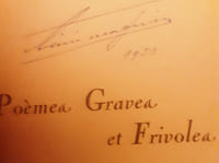 POEMES GRAVES & FRIVOLES
 Bandeaux originaux de G.Pastre