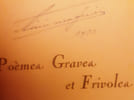 POEMES GRAVES & FRIVOLES
 Bandeaux originaux de G.Pastre. AIME MAGNIEN 
 