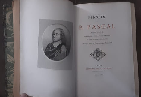 Pensées de B.Pascal
Pensees de B. Pascal (edition de 1670) Precedees d'un avant propos et suivies de notes et de variantes. Portrait grave a l'eau ...