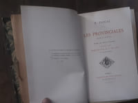 Les provinciales
texte de 1656-57 , publiées avec notes et variantes et précédées d'une préface par M.S. De Sacy