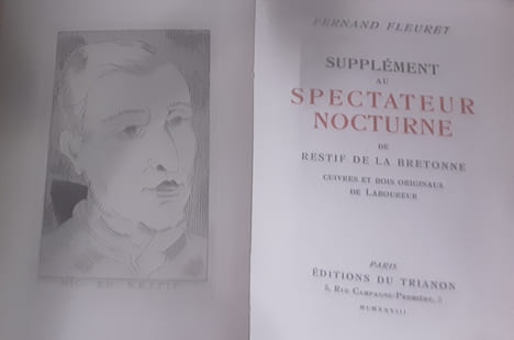 SUPPLEMENT AU SPECTATEUR NOCTURNE DE RESTIF DE LA BRETONNE
FERNAND FLEURET
. Fleuret fernand