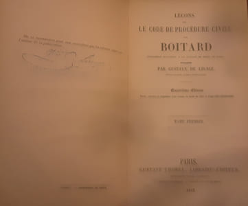 Leçons sur le code de procédure civile Boitard 4ème edition 