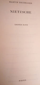 Nietzsche en 2 volumes.. Heidegger martin