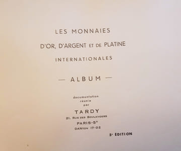 Les monnaies d'or, d'argent et de platine internationales.
Album