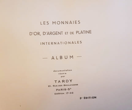 Les monnaies d'or, d'argent et de platine internationales.
Album. Collectif