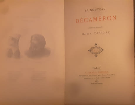 Le nouveau decameron première ( le temps d’aimer ) et deuxième journee ( dans l’atelier ). Collectif