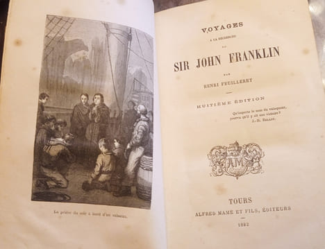 Voyages à la recherche de Sir John Franklin - Lycée de Limoges - Bibliothèque de la jeunesse .huitième edition . Feuilleret Henri