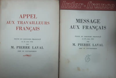 Message aux français 
Appel aux travailleurs français 