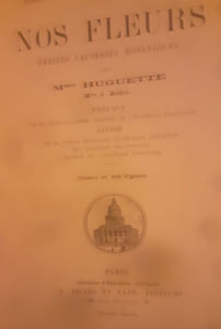 Nos Fleurs, Petites causeries botaniques
Mme Huguette