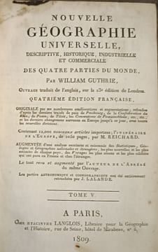 Nouvelle géographie universelle descriptive, historique, industrielle et commerciale des quatre parties du monde 
Tome 5. William guthrie 