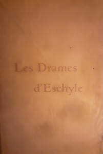 Les drames d’eschyle 