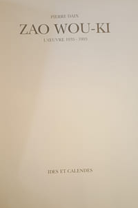 Zao Wou-Ki: L'Oeuvre 1935-1993 (Monographies)
ISBN 10: 282580052X / ISBN 13: 9782825800522