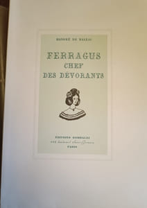 FERRAGUS, chef des dévorants. Pointes sèches originales de Camille Berg