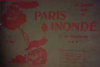 Paris Inondé et sa Banlieue, 29 Janvier 1910, 32 Vues. les clichés contenus dans cet album sont la propriété exclusive de la photographie Pierre Petit; 122 rue Lafayette, Paris