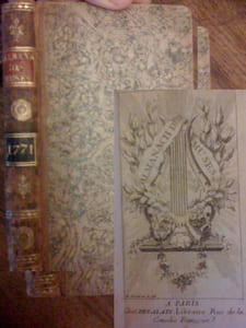 lot Almanach des Muses lot 6 livres 1767-1768, 1771, 1774, 1777, 1782 et 1789