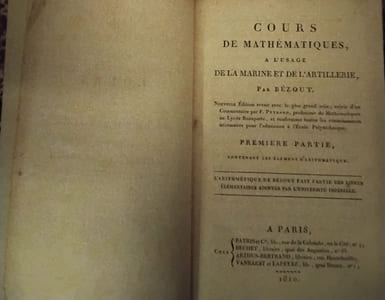 Cours de mathématiques, à l'usage de la marine et de l’artillerie. Par M. Bezout
Premiere partie. Eléments d'arithmétique.
Étienne Bezout