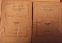 A LA RECHERCHE DU TEMPS PERDU
EN 15 VOLUMES complets
DU TOME 1 (en deux vol)...AU TOME VIII ( en deux vol) de
PROUST MARCEL