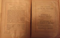 A LA RECHERCHE DU TEMPS PERDU
EN 15 VOLUMES complets
DU TOME 1 (en deux vol)...AU TOME VIII ( en deux vol) de
PROUST MARCEL
