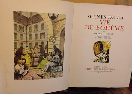 Scènes de la vie de bohème 
Illustrations de Daniel-Girard