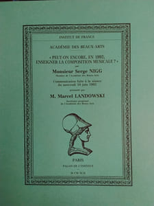 Académie des Beaux-Arts. Communications 2006.
COLLECTIF

Edité par Paris, Institut de France, 2007