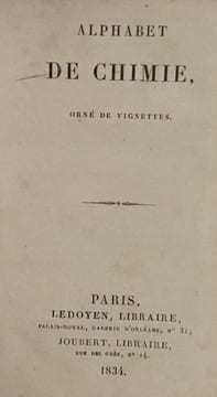 Alphabet de chimie . undefined