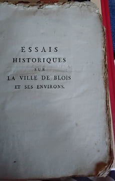 Essais historiques de la ville de Blois et de ses environs . Fournier