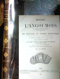 Histoire de l'Angoumois par François Vigier de la Pile, suivie du Recueil en forme d'histoire de ce qui se trouve par écrit de la ville et des comtes d'Angoulême par François de Corlieu, procureur du roi à Angoulême, annoté par Gabriel de La Charlonye, et des Noms et des ordres des maîtres, échevins et conseillers de la maison commune d'Angoulême par M. J. Sanson, avocat au Parlement. Publiée avec des documents inédits sur l'histoire de l'Agoumois par J.H MICHON.