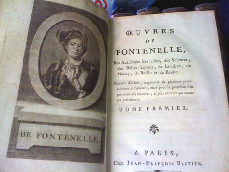 oeuvres de fontenelle des academies françoise, des sciences, des belles lettres, de londres, de nancy, de berlin et de rome.. fontenelle