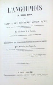 L'Angoumois En L'Année 1789, Ou Analyse Des Documents Authentiques Qui Ont Constaté, Cette éPoque, Les Assemblées, Les déliberations, La Situation Respective Des Trois Ordres de La Province, Par Suite de La Convocation Des etats generaux.
