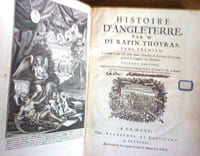 Histoire d'Angleterre, par M. de Rapin Thoyras. T1 et T2