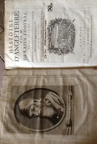Histoire d'Angleterre, par M. de Rapin Thoyras. T1 et T2