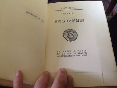 epigramme de martial