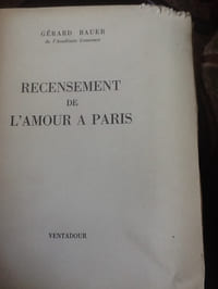 recensement de l'amour a Paris