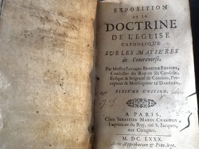 exposition de la doctrine de l eglise catholique sur les matieres de controverse sixième edition