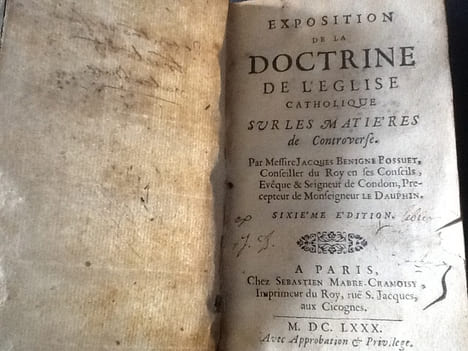 exposition de la doctrine de l eglise catholique sur les matieres de controverse sixième edition. undefined