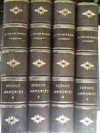 Sceaux armoriés des Pays-Bas et des pays avoisinants (Belgique - Royaume des Pays-Bas - Luxembourg - Allemagne - France). Recueil historique et héraldique. Complet en 4 volumes